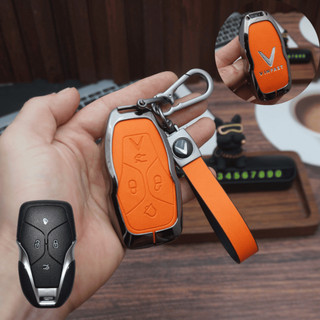 Ốp Chìa Khóa VinFast VF6,Vinfast VF6 Plus,Vinfast VF7 VF8 VF9 2026 Kim Loại Phối Da Cao Cấp Nhiều Màu Sang Trọng (ZVFH)