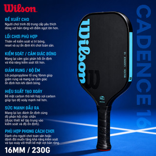 Wilson Cadence 16 Paddle Vợt Pickleball WR181511U2