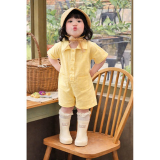 {độc quyền-BabyBeer} Jumsuit vàng cho bé-thô Hàn thoải mái thoáng mát cho bé (hàng chính chủ loại1)