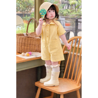 {độc quyền-BabyBeer} Jumsuit vàng cho bé-thô Hàn thoải mái thoáng mát cho bé (hàng chính chủ loại1)