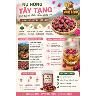 🌸 NỤ HỒNG TÂY TẠNG VINH FARM – TRÀ HOA THIÊN NHIÊN CAO CẤP 🌸