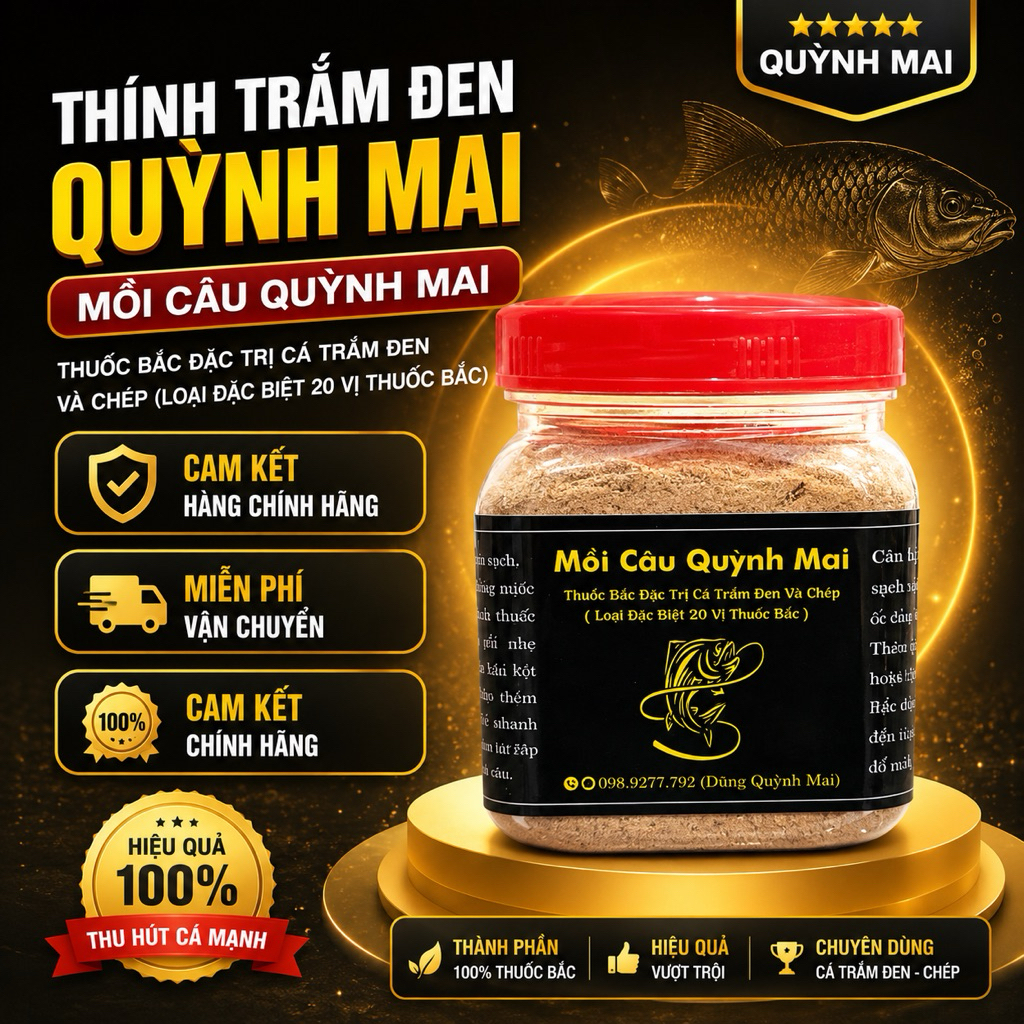 HỘP THÍNH THUỐC BẮC NGÂM ỐC CÂU CÁ CHÉP VIP 2 SIÊU THƠM ĐẦY ĐỦ 20 VỊ
