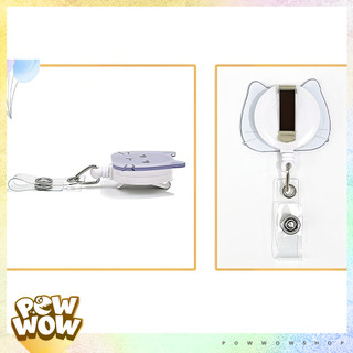 Lõi Tơrua Kéo Rút 60cm Phong Cách Mặt Mèo Cat Face Acrylic Phủ Bóng Đáng Yêu Cute Sử Dụng Gắn Thẻ Nhân Viên Bảng Tên