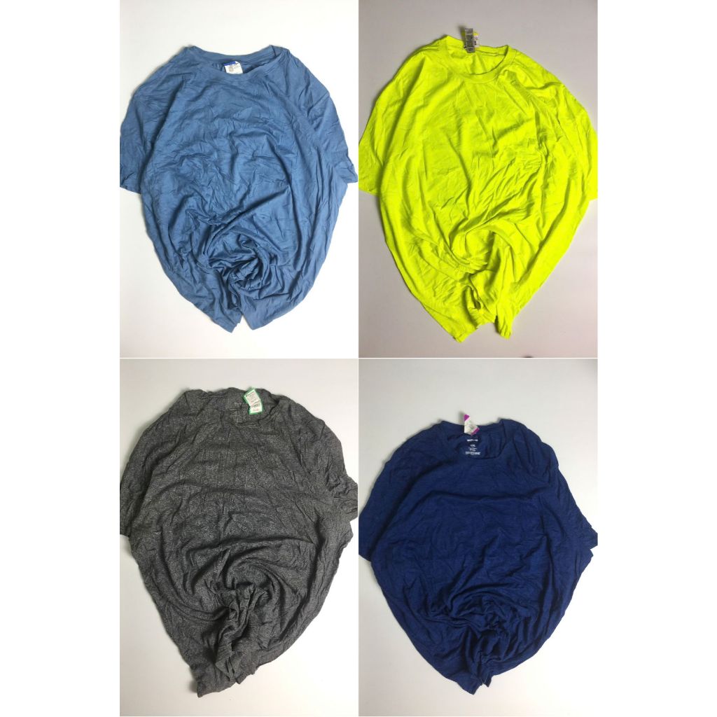 Áo Thun Mỹ Trơn 2hand đủ màu Unisex Form Rộng Oversize 2XL - 6XL kiểu Basic