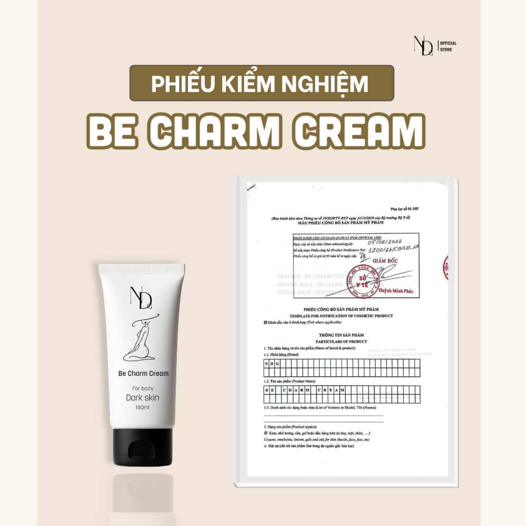 Kem xóa thâm mông Be Charm Cream 6in1 ND