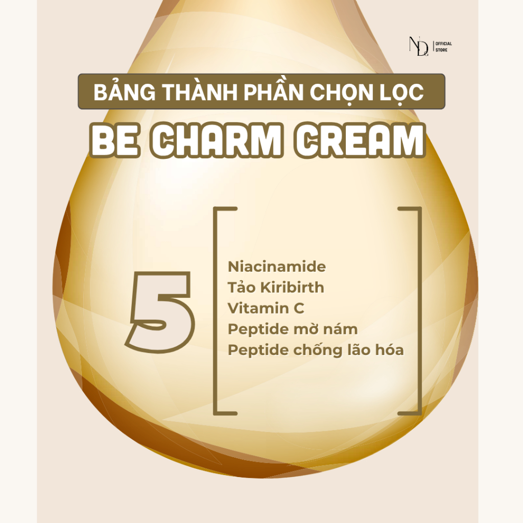 Kem xóa thâm mông Be Charm Cream 6in1 ND