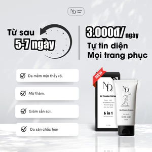 Kem Khử Thâm V3, Nách, Đầu Gối,... Be Charm Cream 100ml