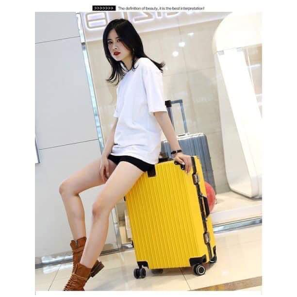 vali KHUNG NHÔM khóa sập cao cấp mã  CHỐNG BỂ VỠ- CHỐNG RẠCH MÓC- CHỐNG XƯỚC - (BH 5N)