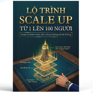 Sách Lộ Trình Scale Up Từ 1 Lên 100 Người - Scale có kiểm soát, bền vững, không vỡ hệ thống