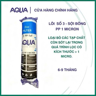 Combo (Sỉ) 10 Bộ lõi lọc nước 123 AQUA, dùng được cho tất cả dòng máy Kangaroo, Karofi, Sunhouse, Aqua