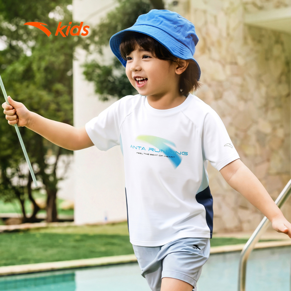 Anta Kids Áo Thun Thể Thao Bé Trai 3526B9104
