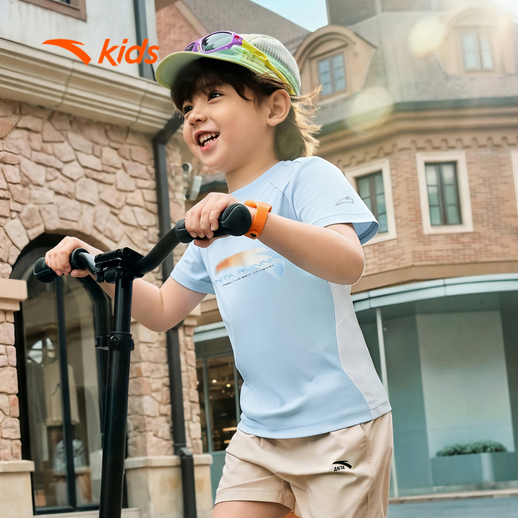 Anta Kids Áo Thun Thể Thao Bé Trai 3526B9104