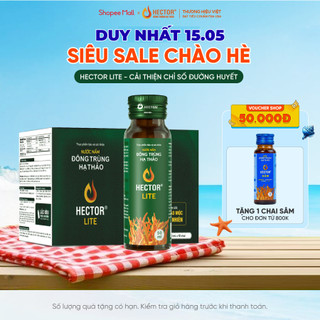 Nước Nấm Đông Trùng Hạ Thảo Hector Lite (Hộp 10 chai)