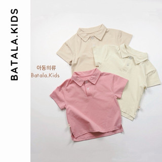 Áo polo cộc tay cho bé trai bé gái Batala kids, Áo thun có cổ cho bé từ 8-22kg