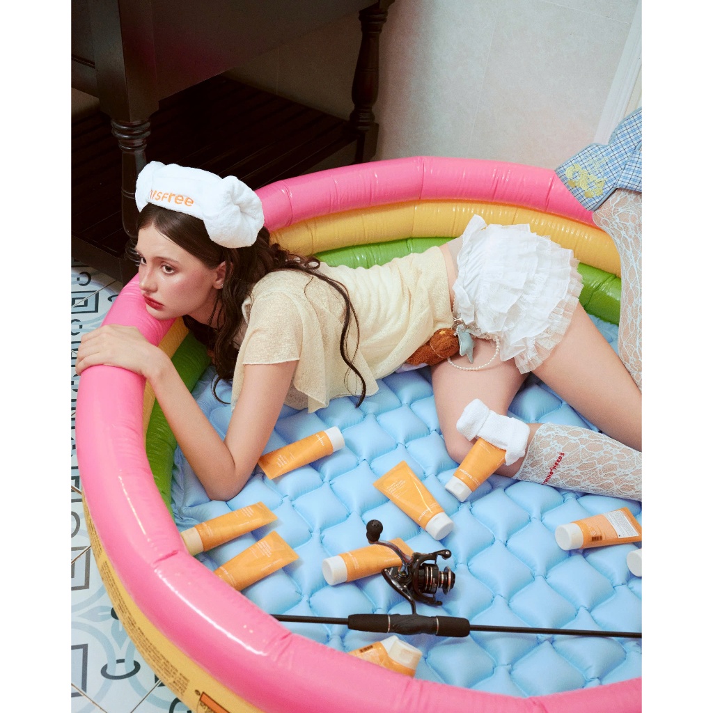 Sundae Top (Không gồm áo trong) - Remmus | Áo xuyên thấu dệt kim lệch vai lá cổ phối ren - BST SUMMER SLUMBER