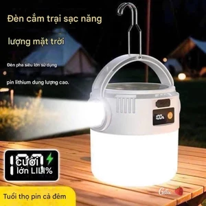 Đèn cắm trại sạc năng lượng mặt trời,usb..