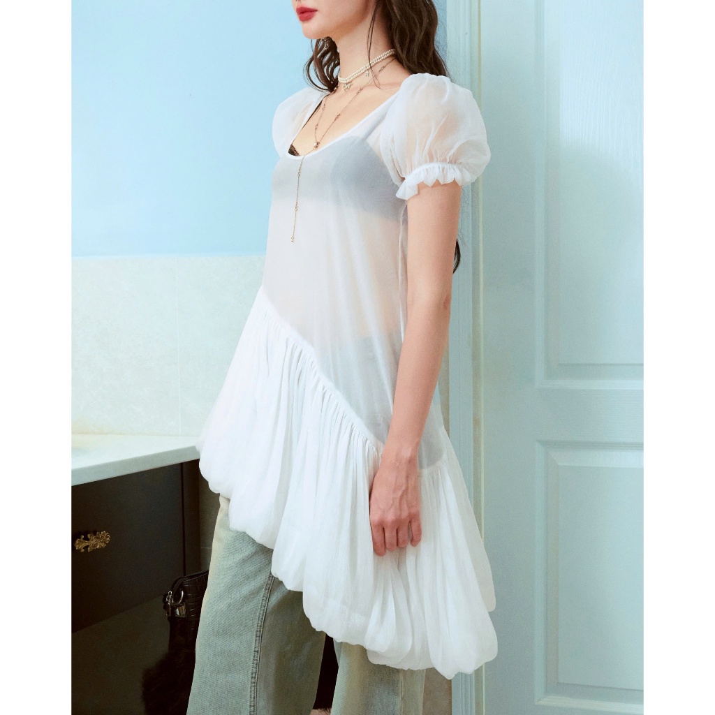 Marie Top - Remmus | Áo voan xuyên thấu tay phồng dáng dài (không bao gồm áo trong) - BST Summer Slumber