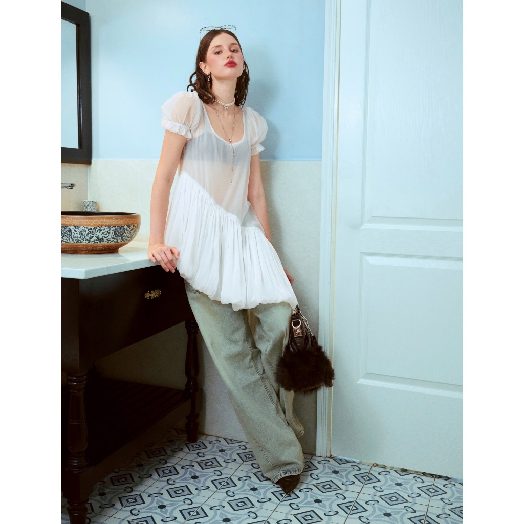 Marie Top - Remmus | Áo voan xuyên thấu tay phồng dáng dài (không bao gồm áo trong) - BST Summer Slumber