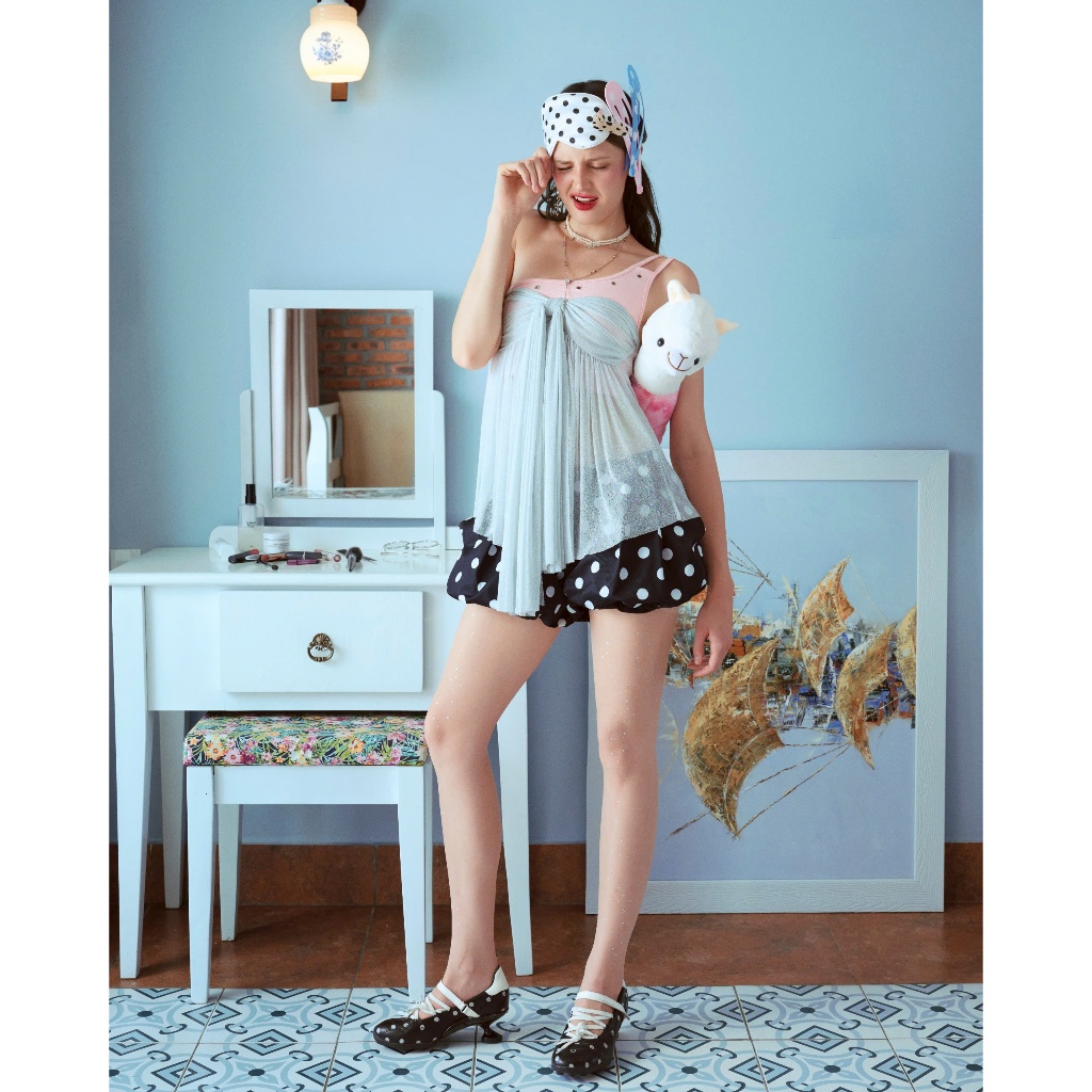 Remmus | Mellow Set - Set 2 áo layer lệch vai phối cúp ngực - BST SUMMER SLUMBER