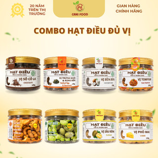 Hạt Điều Tẩm Vị Đa Dạng Độc Đáo 150g – Ăn Vặt Cao Cấp, Đã Được Kiểm Nghiệm An Toàn Và Chứng Nhận Chất Lượng