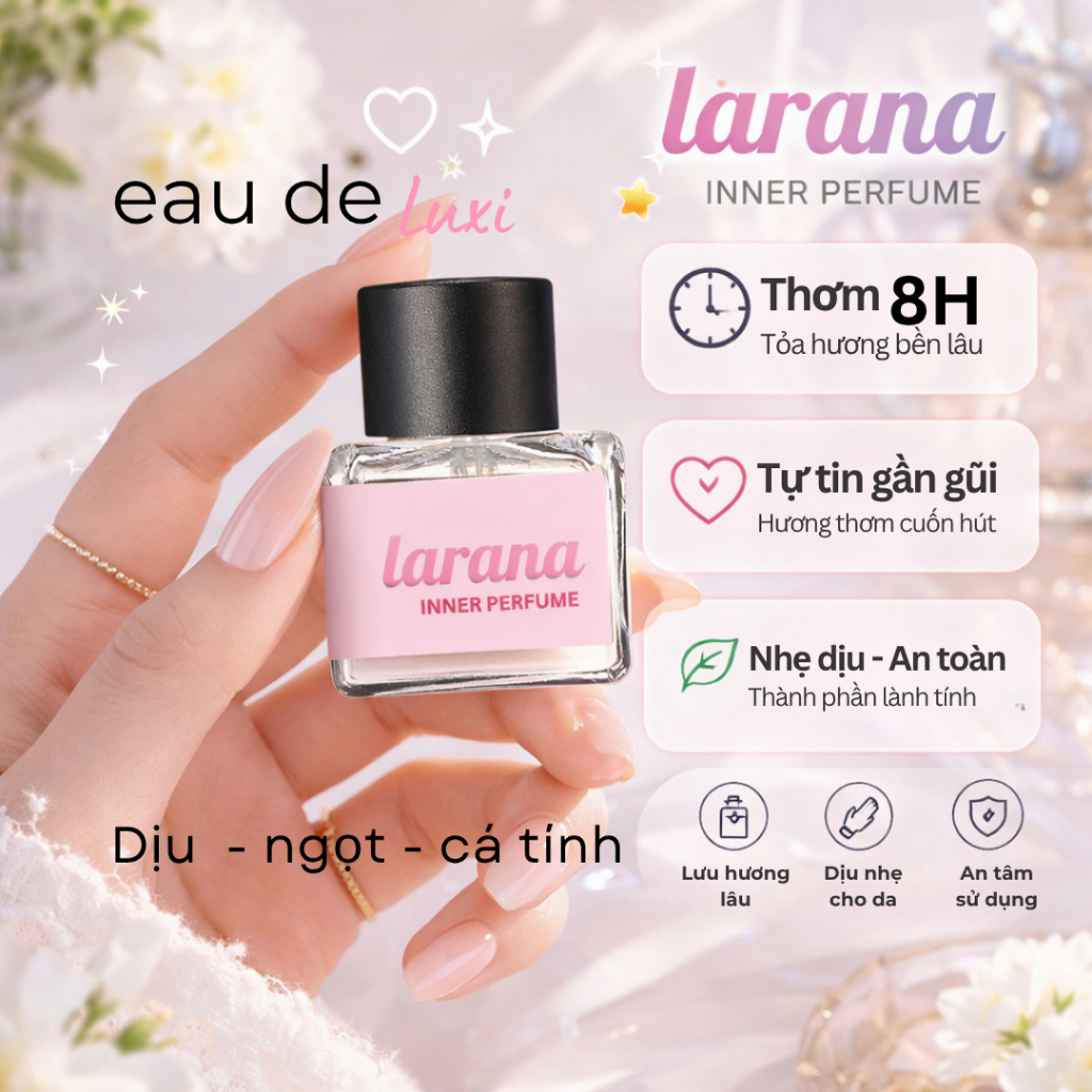 Nước hoa chăm sóc vùng kín Larana Inner Perfume giúp vùng kín luôn thơm tho, lôi cuốn quyến rũ