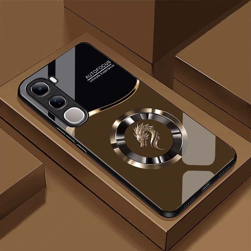 Ốp Lưng Cho VIVO V40 LITE/ Y19S/ Y19S PRO – Rồng Focus – Mặt lưng kính cường lực, Chống Trầy, Bảo Vệ Toàn Diện
