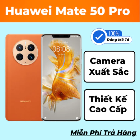 [Máy Cũ] Điện Thoại Huawei Mate 50 PRO Dùng Full Google Ngân Hàng Tiếng Việt