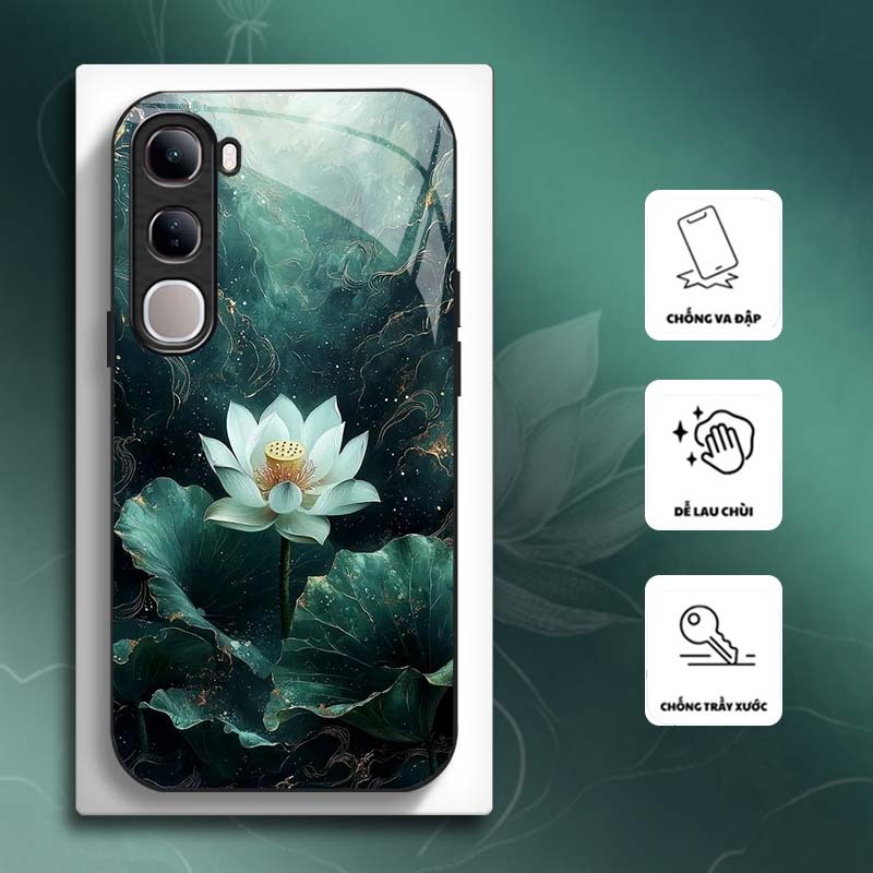 Ốp Lưng cho VIVO V40 LITE/ Y19S/ Y19S PRO Hoa Sen Nghệ Thuật – Thiết Kế Sang Trọng, Chống Trầy Xước Cao Cấp