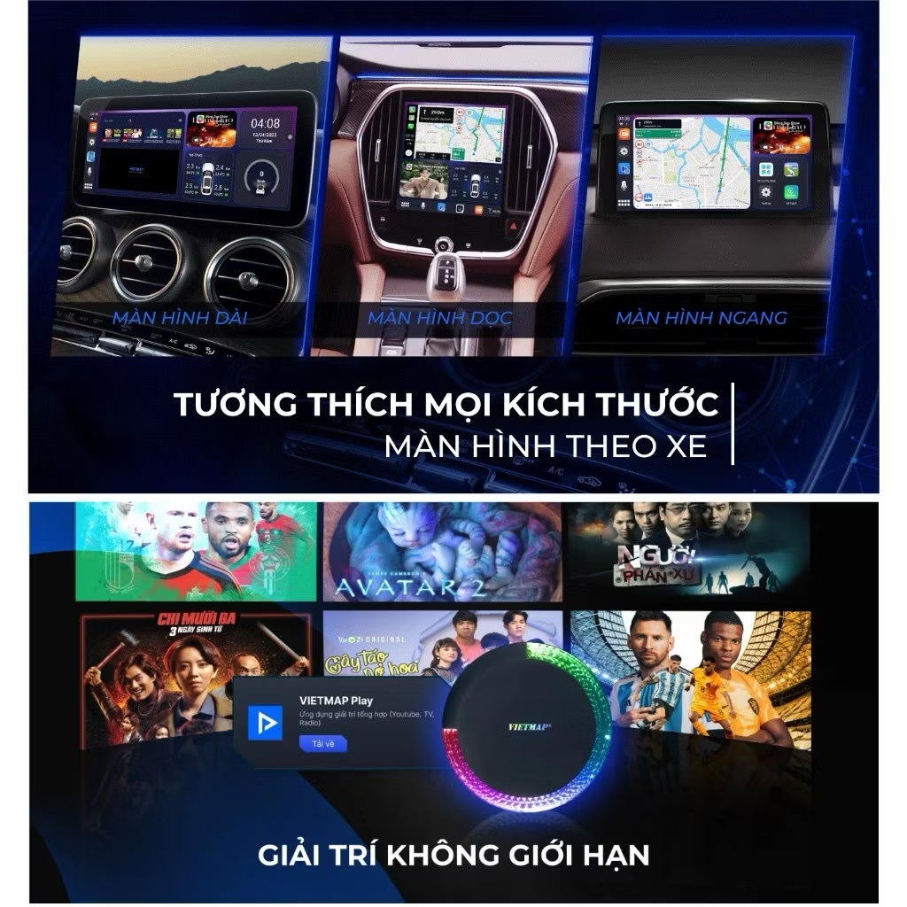 Android Box Ô Tô VIETMAP BS10 Lite (4-64)