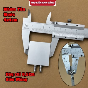Nhôm Tản Nhiệt Nước Mini Mới Siêu Mỏng 40x40x5mm DIY, Rad Tản Nhiệt Nước Cho Sò Lạnh Thiết Bị Làm Mát ĐT PC