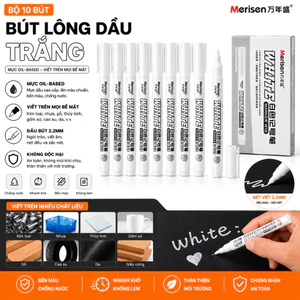 COMBO 10 cây bút lông dầu không xóa được màu trắng 2mm , bút lông dầu đánh dấu cơ khí - bút đánh dấu