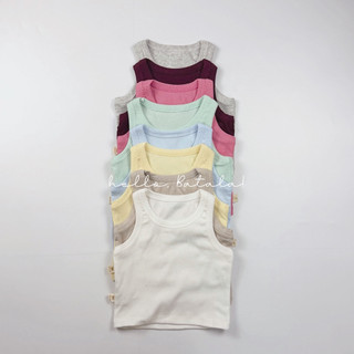 Áo sát nách bé gái Batala Kids, ÁO BA LỖ CROPTOP co giãn dễ thương cá tính phong cách Hàn Quốc cho bé từ 10-25kg