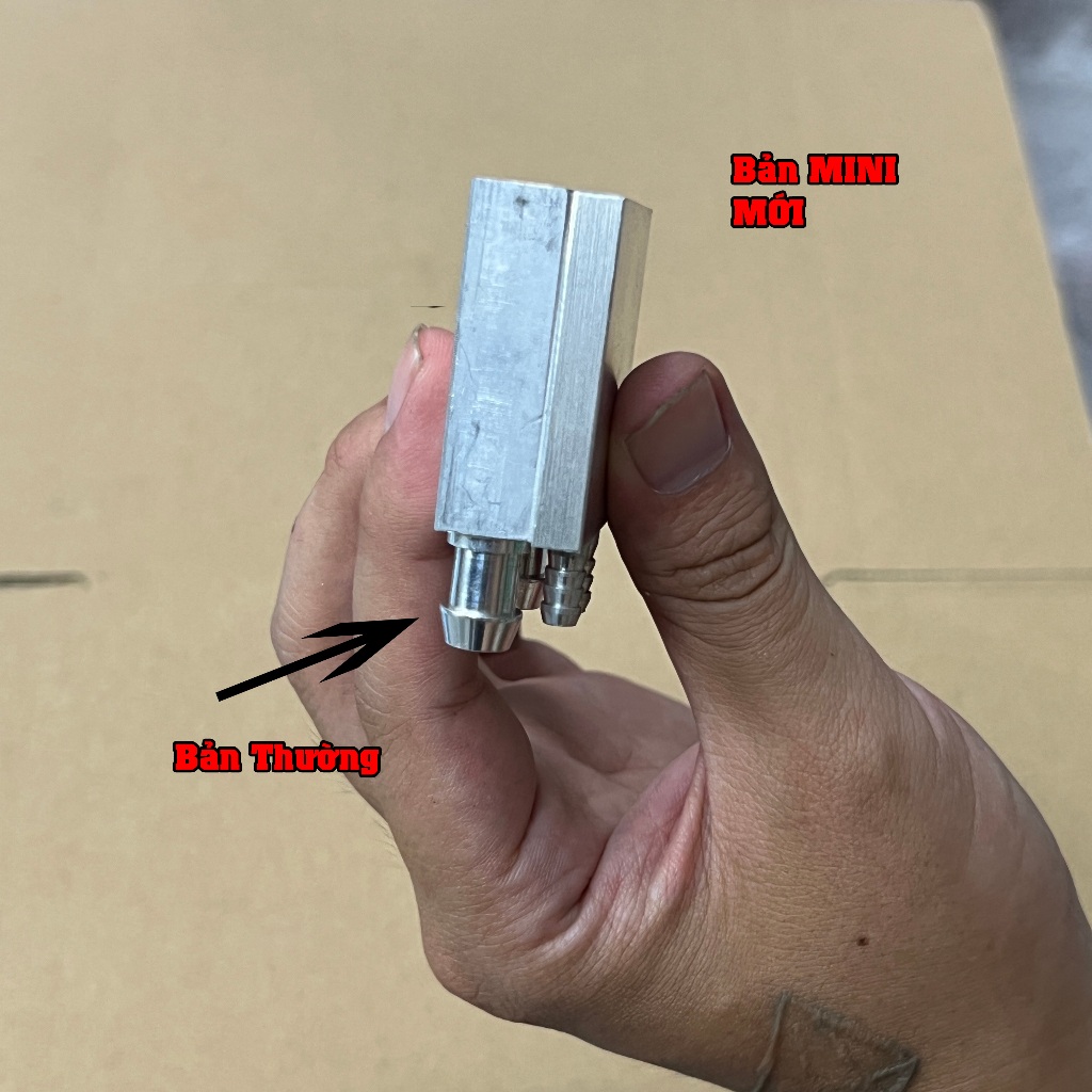 (Mini) Nhôm Tản Nhiệt Nước Mini Mới Siêu Mỏng 40x40x5mm DIY, Rad Tản Nhiệt Nước Cho Sò Lạnh Thiết Bị Làm Mát ĐT PC