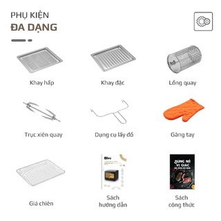 [OLIVO] (PHỤ KIỆN - KHÔNG BÁN) Full Bộ Phụ Kiện Nồi Chiên Hơi Nước OLIVO
