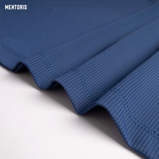 Áo Thun Nam MENTORIS Chất Thun Lạnh Gân Sọc, Form Gọn Người,Mặc Thoải Mái MTS02