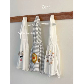 Áo chống nắng cho trẻ em chất thun giấy hoạt hình 3D siêu dễ thương