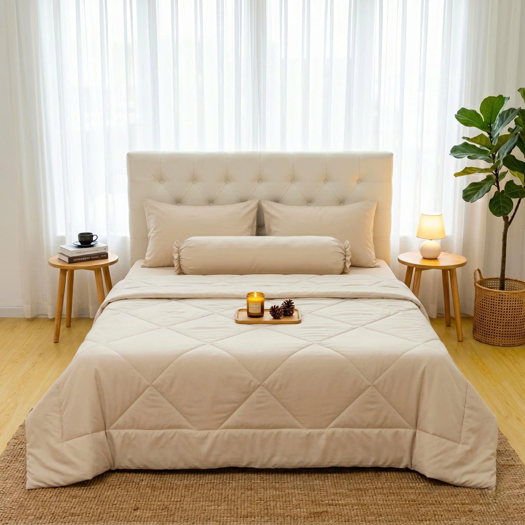 Bộ Ga Lụa Tencel MỀM MẠI, THOÁNG MÁT, Tencel Lina nệm 10cm đến 20cm - Ngọc Hạnh Bedding