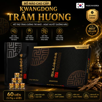 An Cung Ngưu Hoàng Hoàn Trầm Hương Hàn Quốc KWANGDONG hộp 60 viên