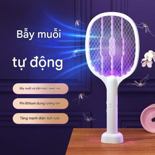 vợt điện bắt muỗi sạc type c có đèn tím, vợt muỗi cao cấp diệt ruồi muỗi côn trùng