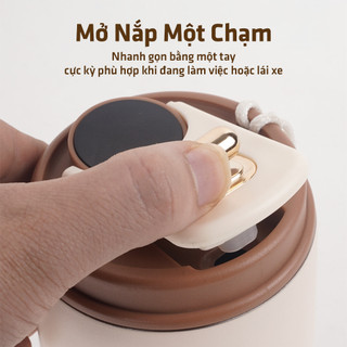 Ly giữ nhiệt cà phê Photres cốc giữ nhiệt hiển thị nhiệt độ inox 316 cốc cà phê văn phòng