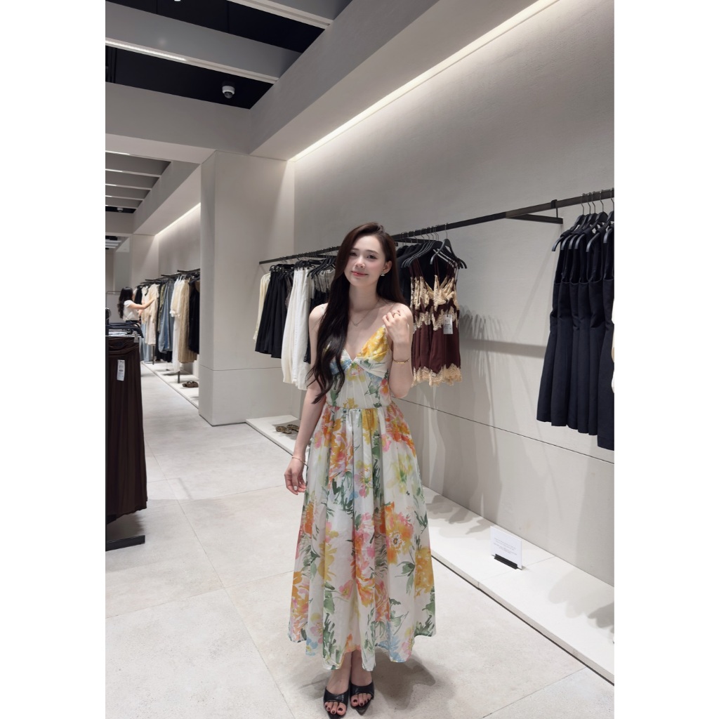 ĐẦM MAXI 2 DÂY HỌA TIẾT HOA DÁNG DÀI ĐI BIỂN QUYẾN RŨ | VÁY NỮ HOT TREND 2026 BY CHAMIE STORE VA7037