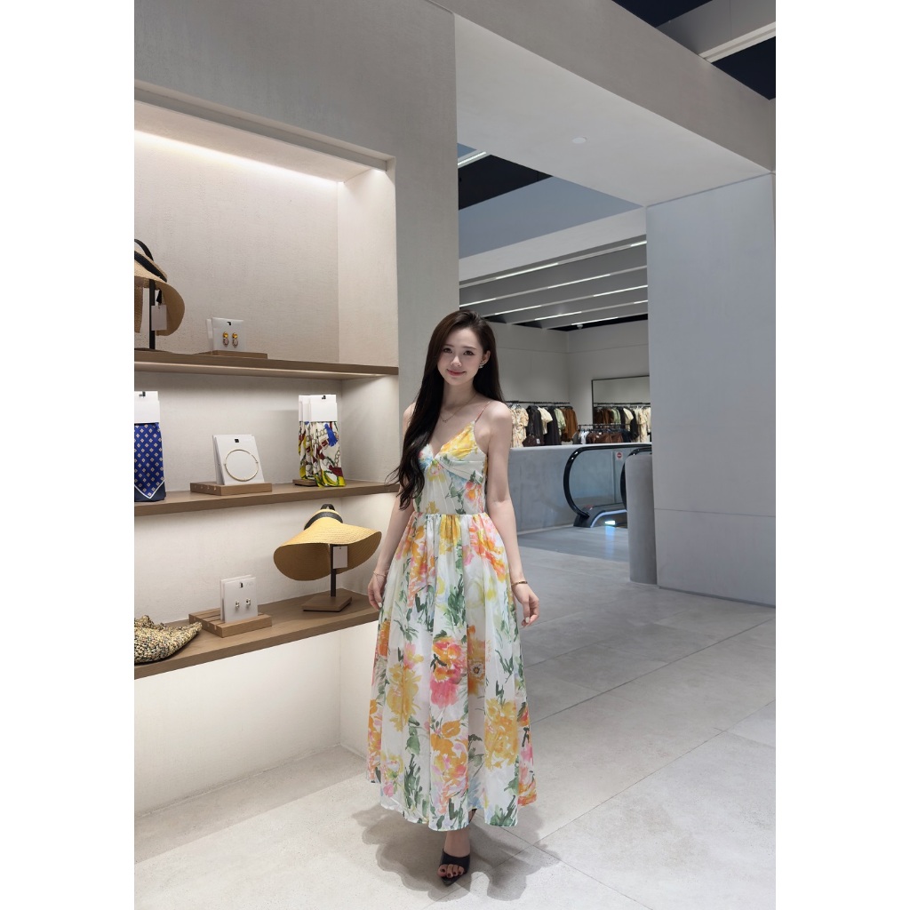 ĐẦM MAXI 2 DÂY HỌA TIẾT HOA DÁNG DÀI ĐI BIỂN QUYẾN RŨ | VÁY NỮ HOT TREND 2026 BY CHAMIE STORE VA7037
