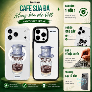 Ốp Lưng Cho iPhone 12 13 14 15 16 17 Trong Suốt In Hình Cafe Sữa Đá Chống Sốc Và Ố Vàng