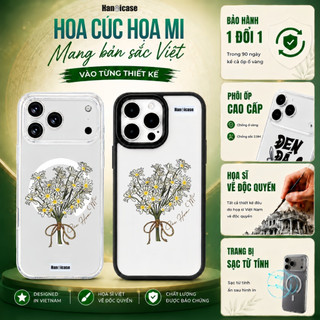 Ốp Lưng iPhone 12 13 14 15 16 17 Cho Nữ Trong Suốt In Hình Hoa Cúc Họa Mi Chống Sốc Và Ố Vàng
