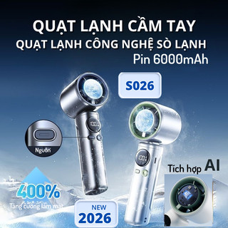 Quạt Cầm Tay Sò Lạnh MK S026  Tốc Độ Gió Cực Mạnh, Quạt Cầm Tay Tiện Lợi Dễ Mang Theo  phukienmk10