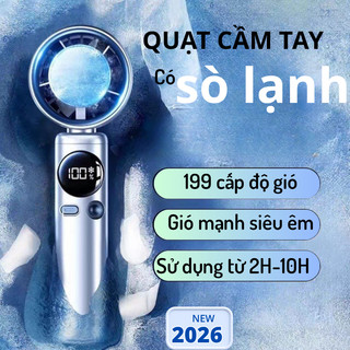Quạt Cầm Tay Sò Lạnh MK S026  Tốc Độ Gió Cực Mạnh, Quạt Cầm Tay Tiện Lợi Dễ Mang Theo  phukienmk10