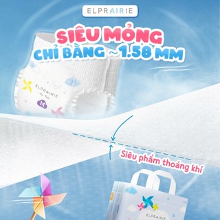 [ĐƯỢC CHỌN QUÀ] Combo 10 Bịch Tã/Bỉm Quần ELPRAIRIE AIR THIN Hàn Quốc, Siêu Thấm Hút, Mỏng Mát Khô Thoáng