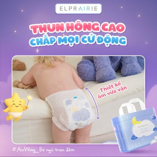[ĐƯỢC CHỌN QUÀ] Combo 10 Bịch Tã/Bỉm Quần Ban Đêm ELPRAIRIE AIR WING Siêu Thấm Hút, Chống Hăm, Chống Tràn