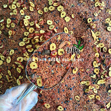Trà Gạo Lứt Táo Đỏ Thảo Mộc 8 Vị - Túi 500gr - gạo lứt, đậu đen, đậu xanh, kỷ tử, táo đỏ, đông trùng, cỏ ngọt, hoa nhài