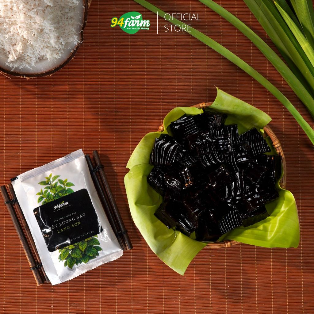 [Túi 50g] Bột sương sáo đen thảo mộc Lạng Sơn 94farm